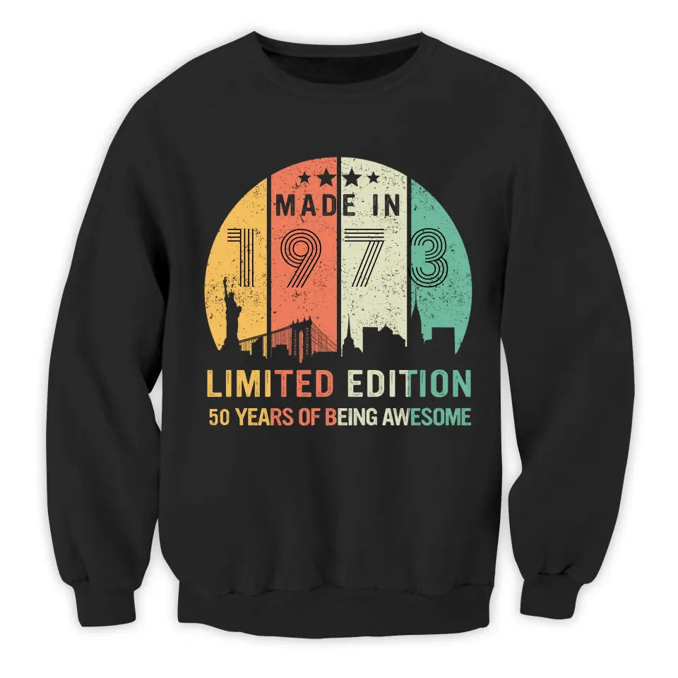 40 Years Of Being Awesome Vintage - Personalized T-shirt, Birthday Gift For Grandpa Papa