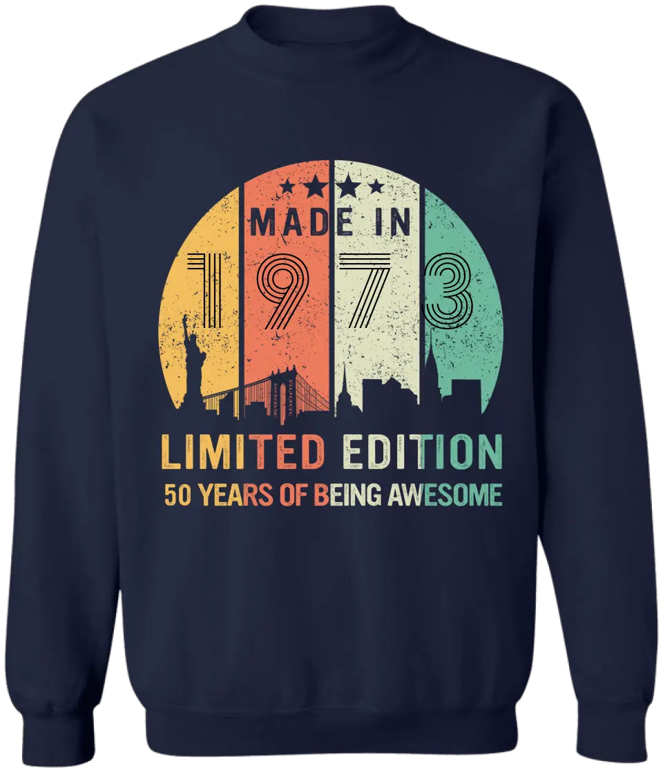 40 Years Of Being Awesome Vintage - Personalized T-shirt, Birthday Gift For Grandpa Papa