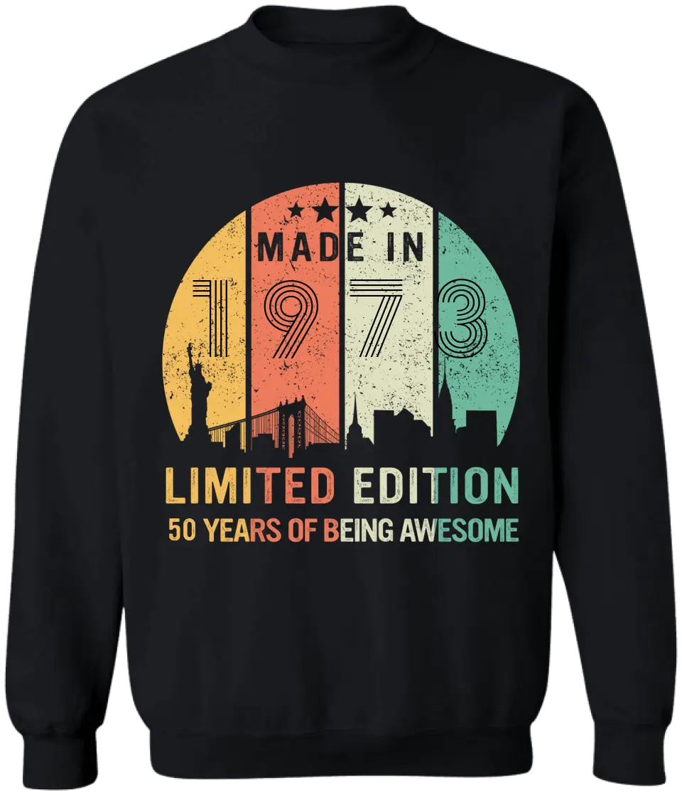 40 Years Of Being Awesome Vintage - Personalized T-shirt, Birthday Gift For Grandpa Papa