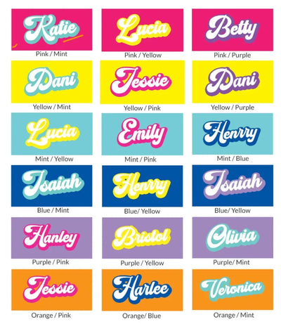 Retro Style Beach Towel - Personalized Beach Towel Custom Name, Summer Gift