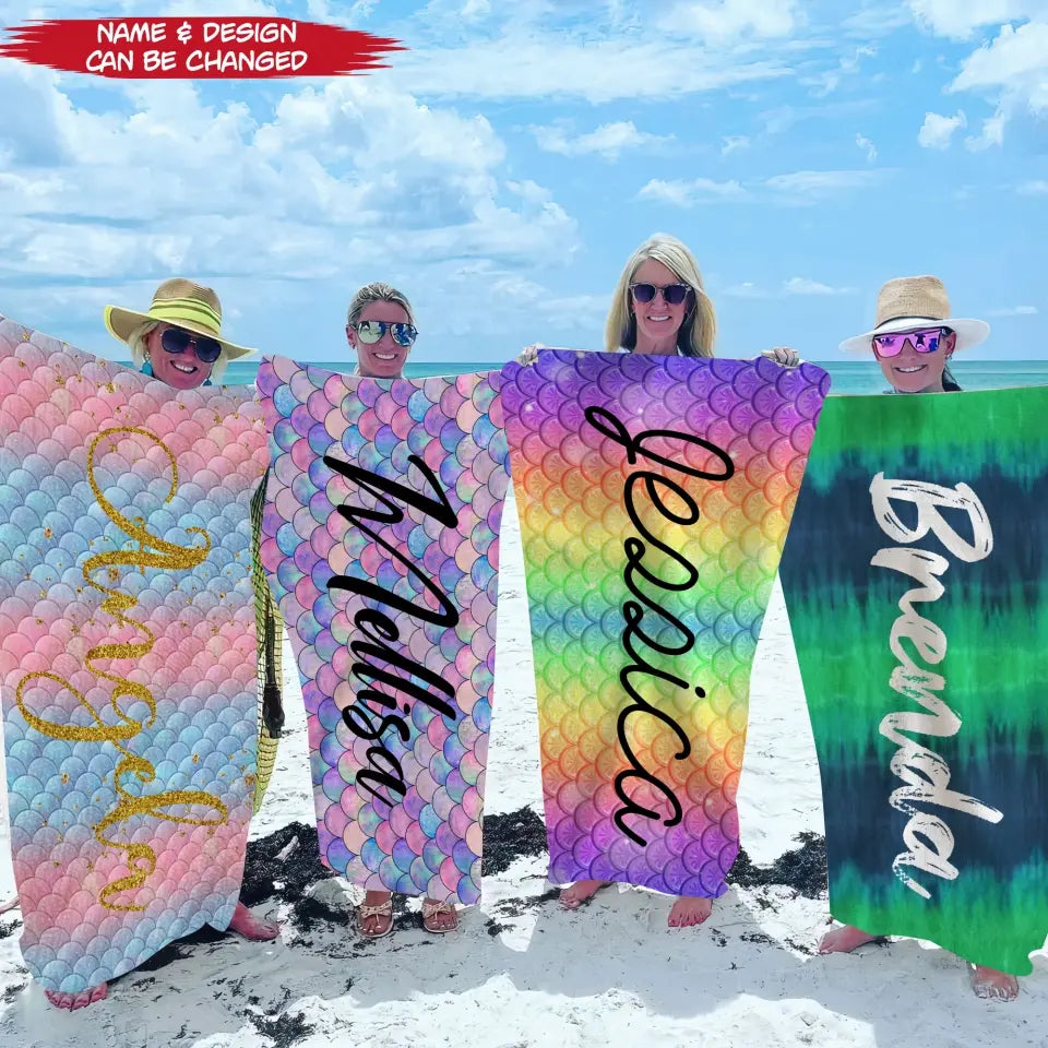 Custom Beach Towel - Personalized Beach Towel, Summer Gift