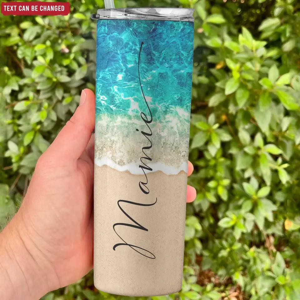 Beach Vacation Tumbler - Personalized Skinny Tumbler, Family Vacation Skinny Tumbler, Summer Trip Gift