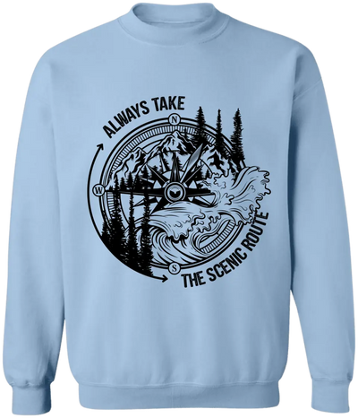Always Take The Scenic Route - Personalized T-Shirt, Gift For Camping Lovers