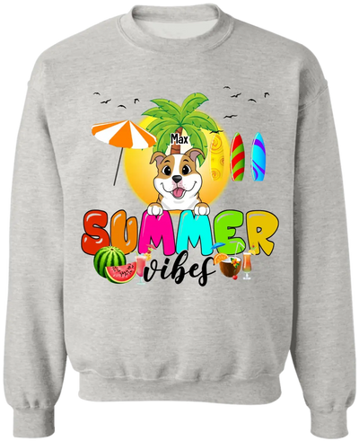 Summer Vibes - Personalized T-Shirt, Gift For Dog Lovers, Summer Gift
