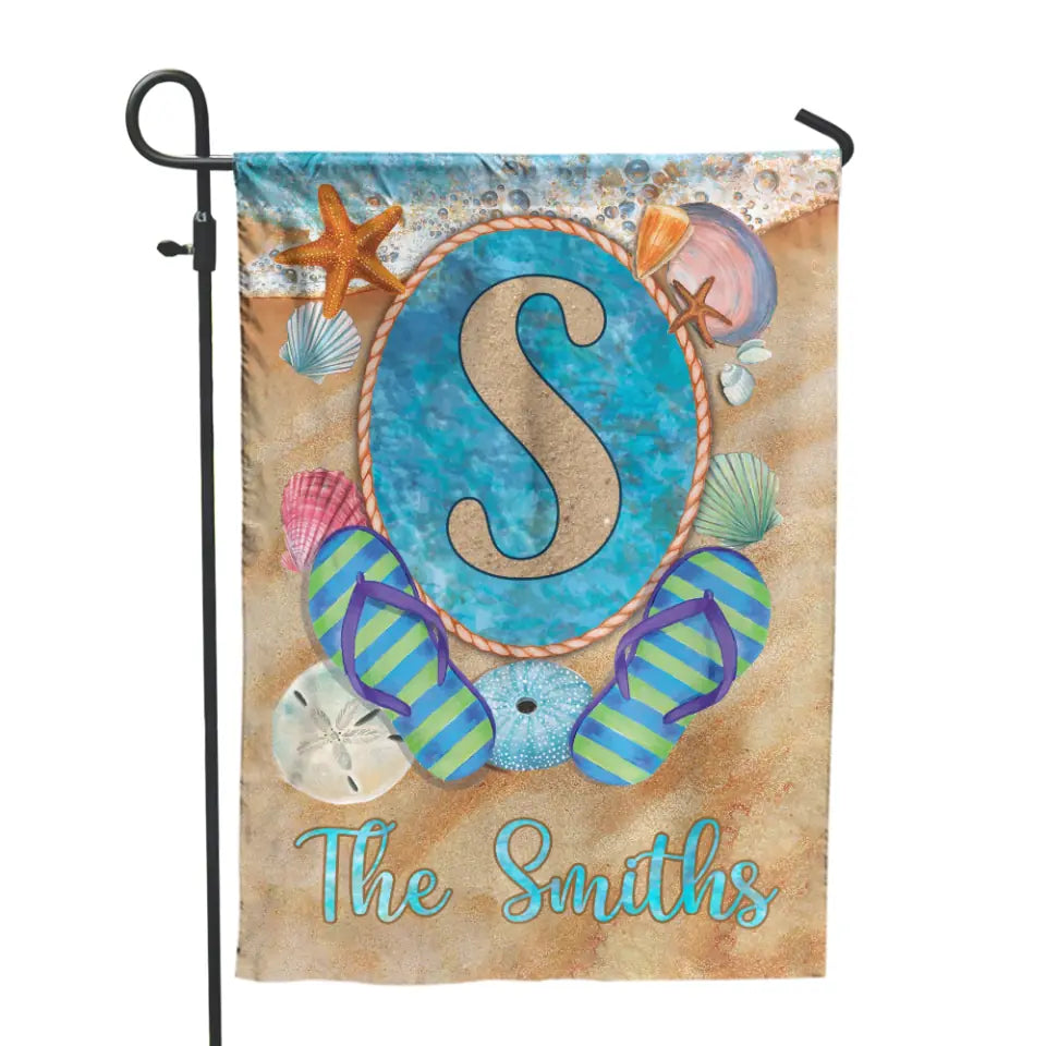 Beach House Flag - Personalized Garden Flag, Gift For Beach Lover