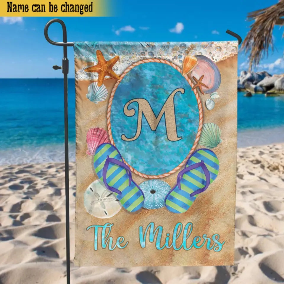 Beach House Flag - Personalized Garden Flag, Gift For Beach Lover
