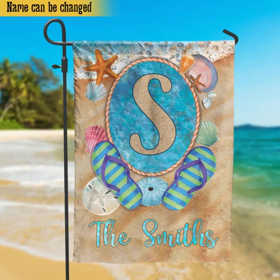 Beach House Flag - Personalized Garden Flag, Gift For Beach Lover