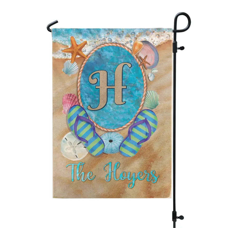 Beach House Flag - Personalized Garden Flag, Gift For Beach Lover