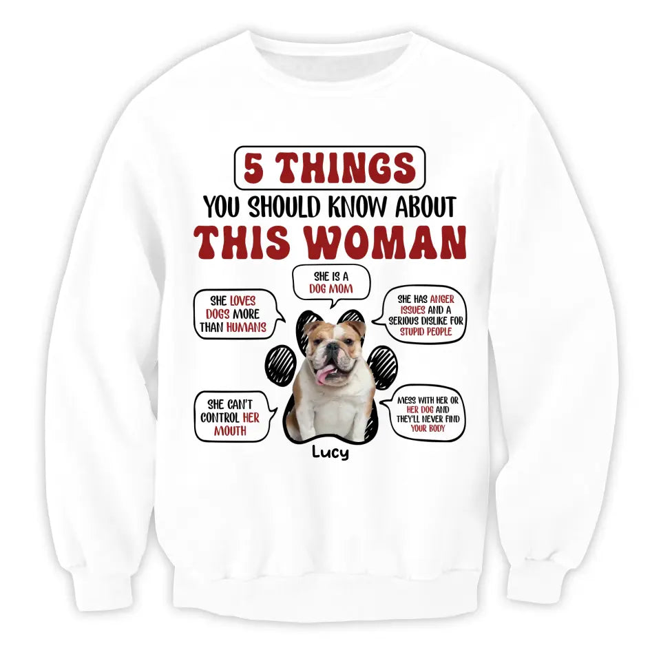 5 Things You Should Know About This Woman - Personalized T-Shirt