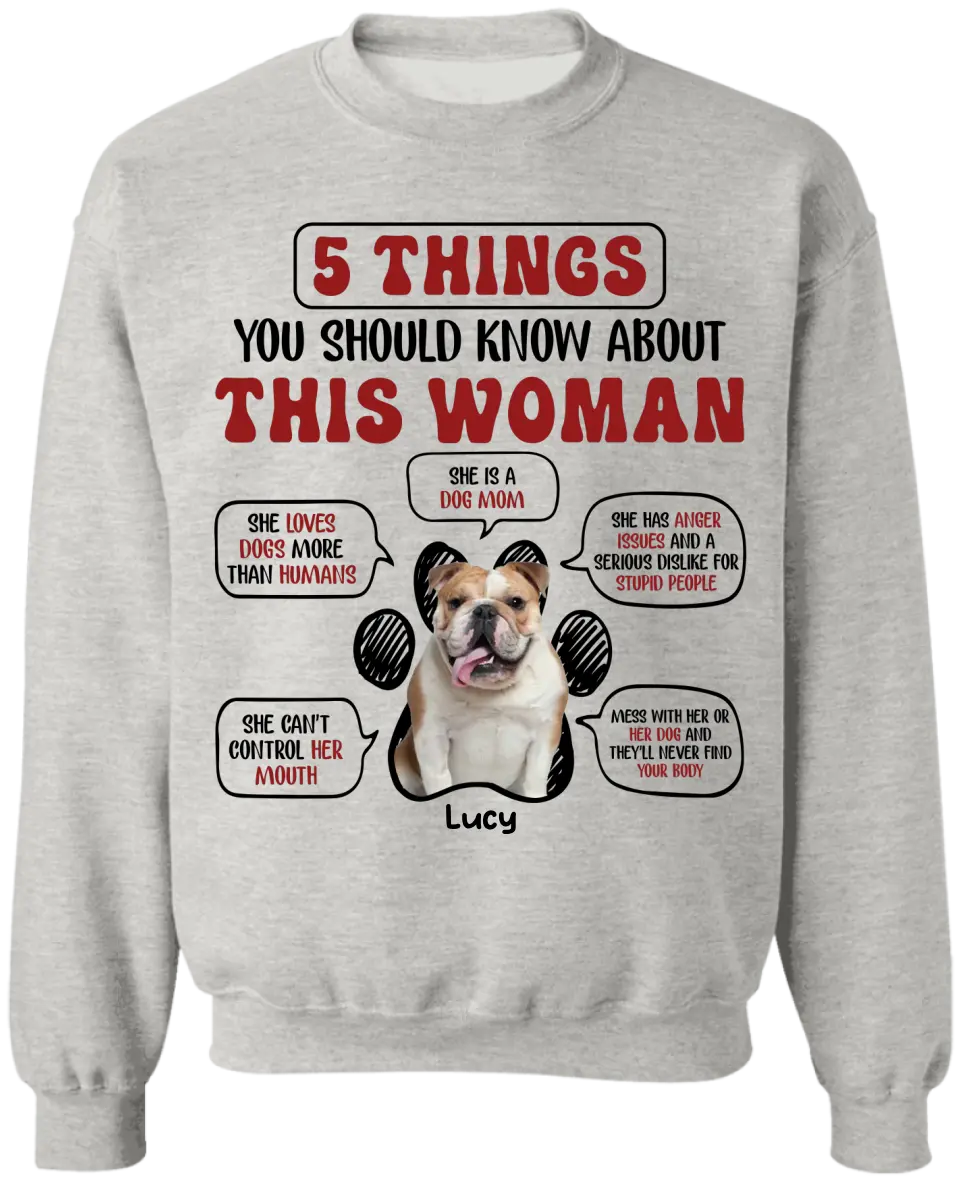 5 Things You Should Know About This Woman - Personalized T-Shirt