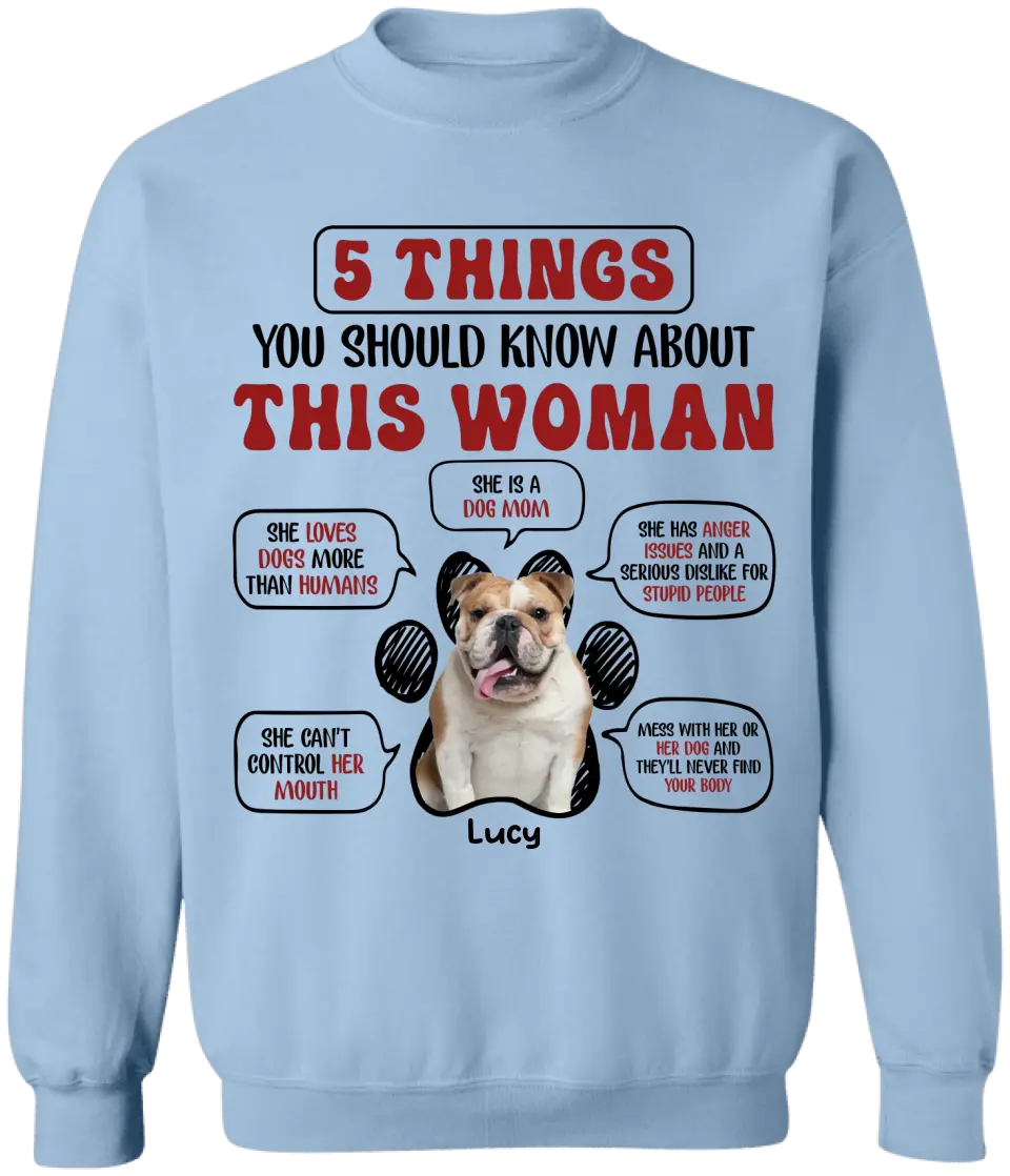 5 Things You Should Know About This Woman - Personalized T-Shirt