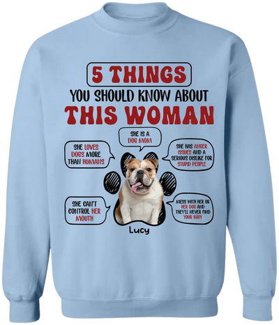 5 Things You Should Know About This Woman - Personalized T-Shirt