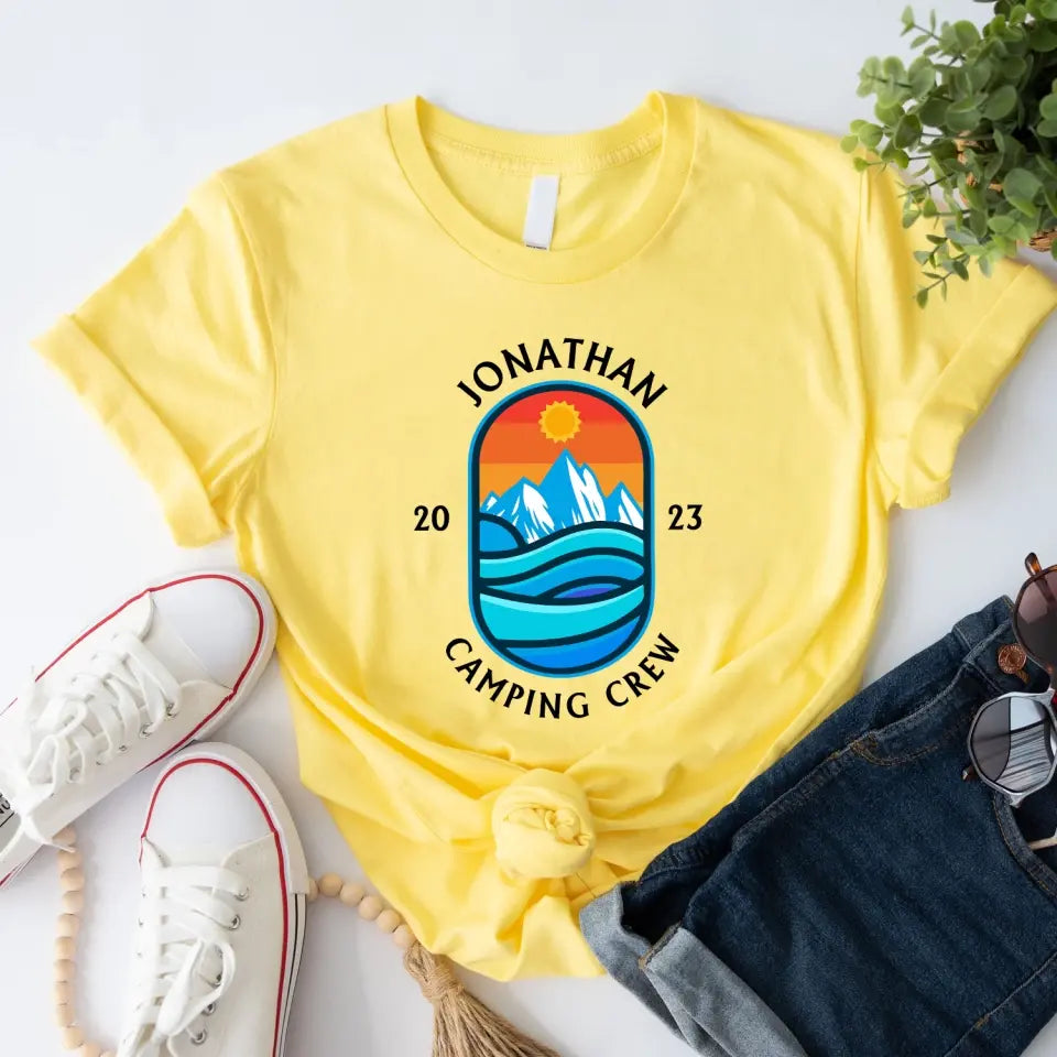 Custom Camping Gift - Personalized T-Shirt, Custom Name T-Shirt For Camping Lovers