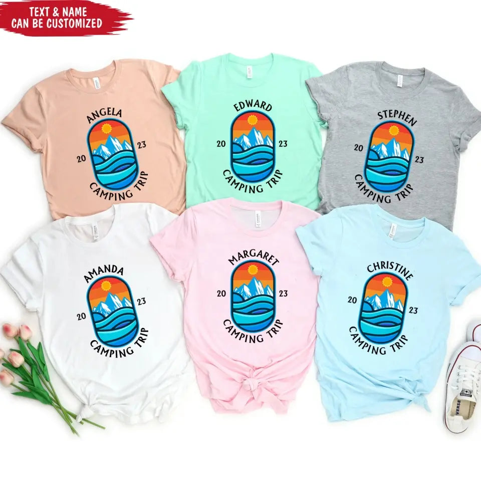 Custom Camping Gift - Personalized T-Shirt, Custom Name T-Shirt For Camping Lovers
