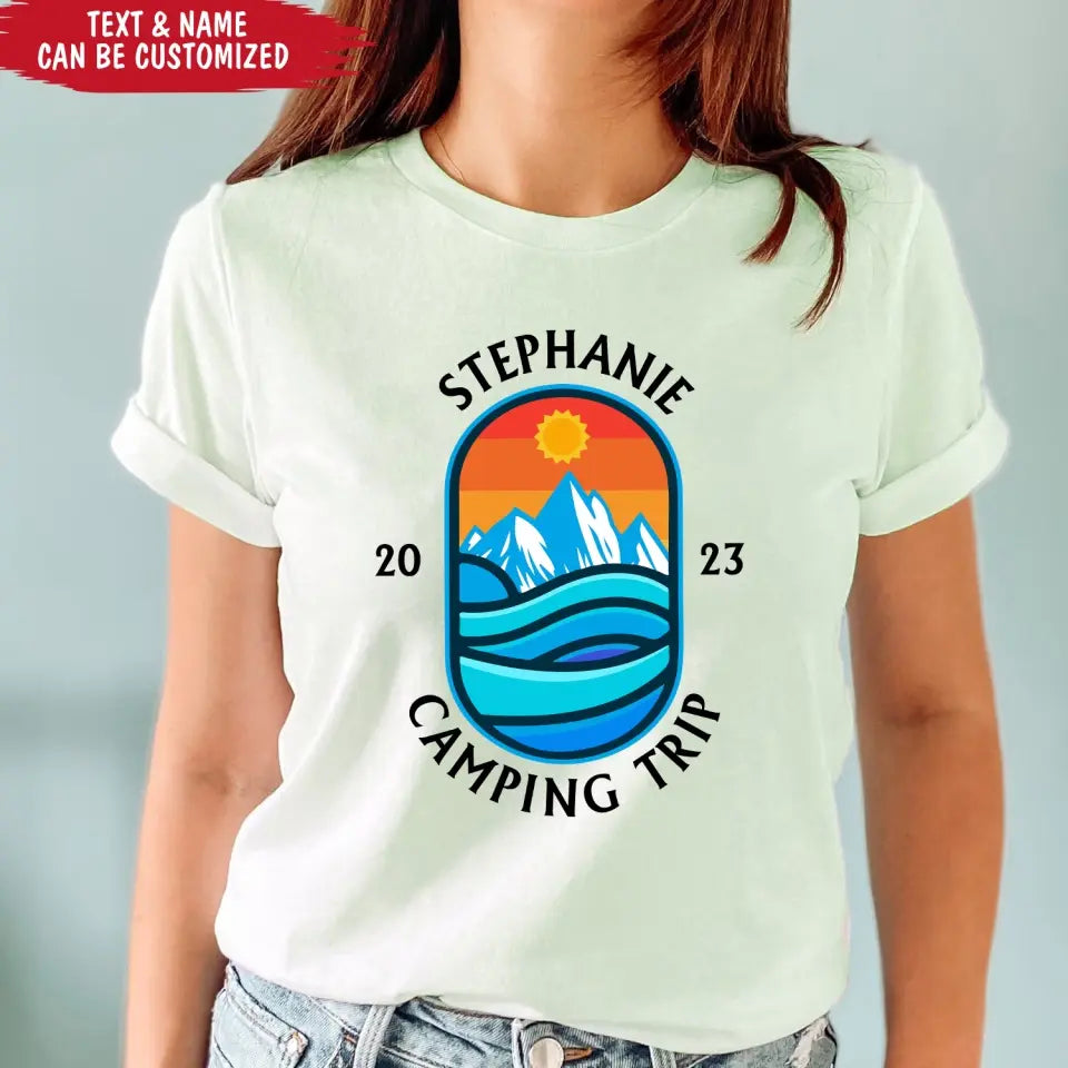 Custom Camping Gift - Personalized T-Shirt, Custom Name T-Shirt For Camping Lovers