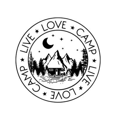 Live Love Camp - Personalized Camping Decal, Gift For Camping Lovers, Campers