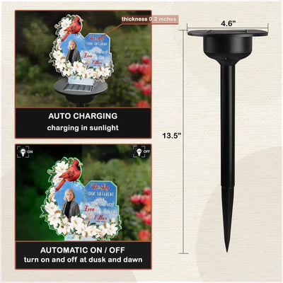 The Sky Looks Different When Someone You Love Is Up There - Personalized Solar Light, Memorial Gift For Loss Of Loved One