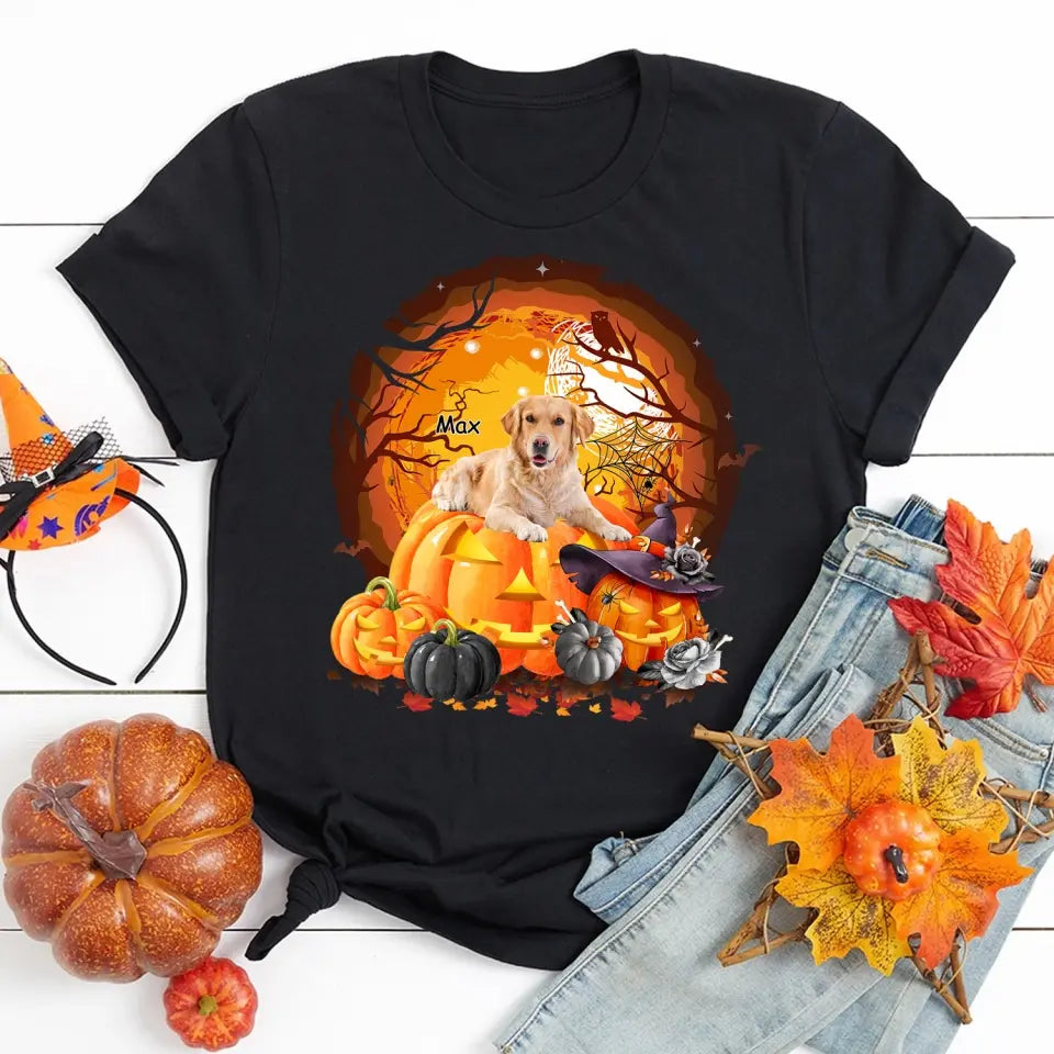 Dogs Halloween - Personalized T-Shirt, Halloween Dog T-Shirt, Gift For Dog Lovers