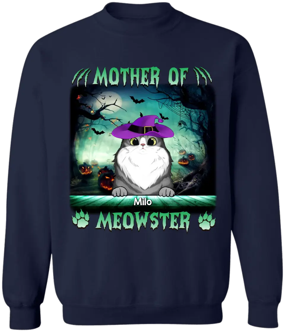 Mother of Meowsters - Personalized  T-shirt, Gift For Cat  Lover