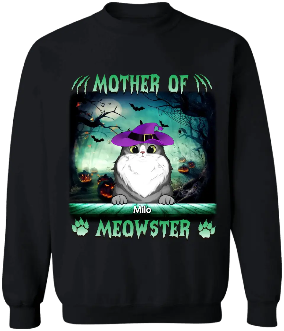 Mother of Meowsters - Personalized  T-shirt, Gift For Cat  Lover