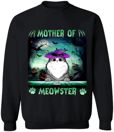 Mother of Meowsters - Personalized  T-shirt, Gift For Cat  Lover