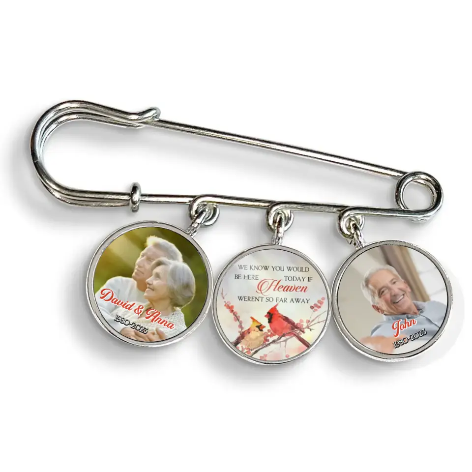We Know You Would Be Here Today If Heaven Weren’t So Far Away - Personalized  Lapel Pin
