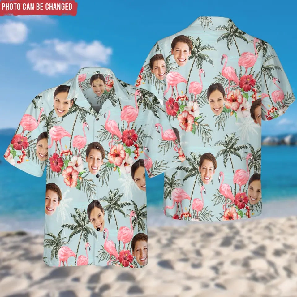 Tropical Hawaii Custom Photo - Personalized Hawaiian Shirt