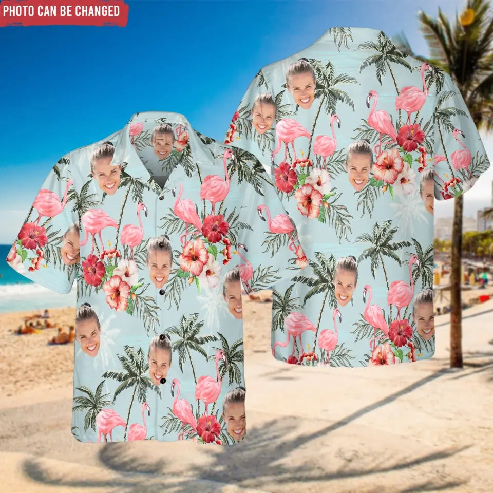 Tropical Hawaii Custom Photo - Personalized Hawaiian Shirt