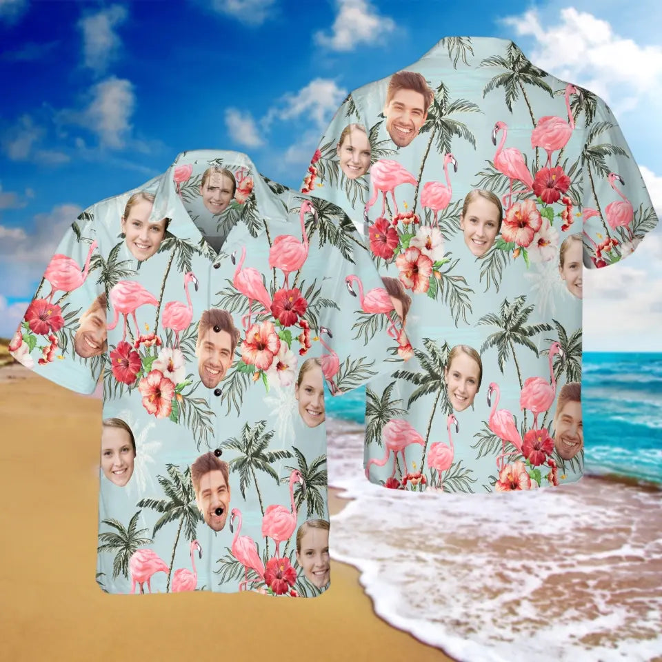 Tropical Hawaii Custom Photo - Personalized Hawaiian Shirt