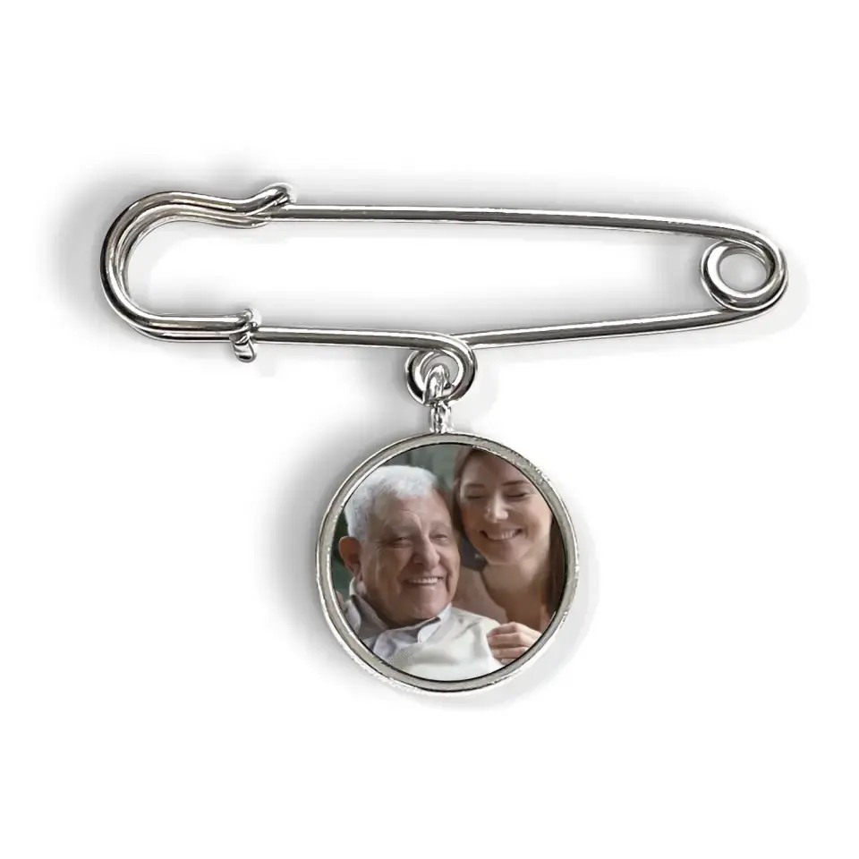 I'll Carry You With Me - Personalized Lapel Pin, Memorial Gift