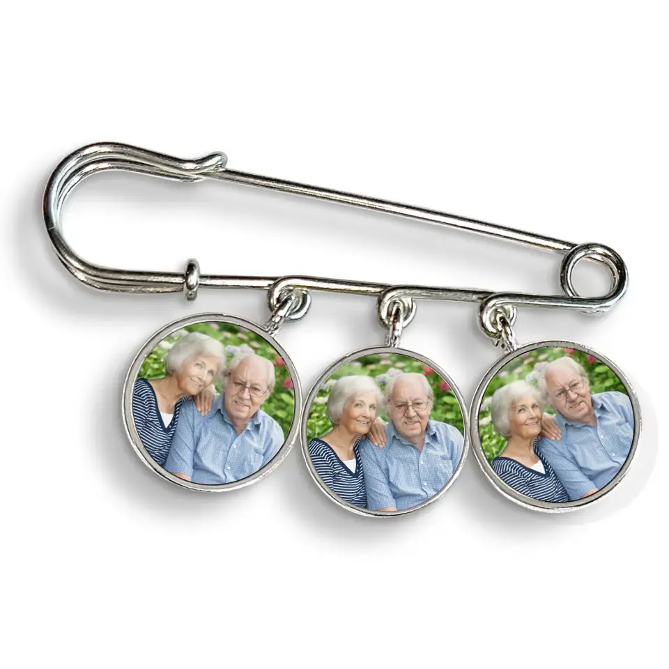 Not A Day Goes By That You Are Not Missed - Personalized Lapel Pin, Custom Photo Brooch, Memorial Gift - LP01