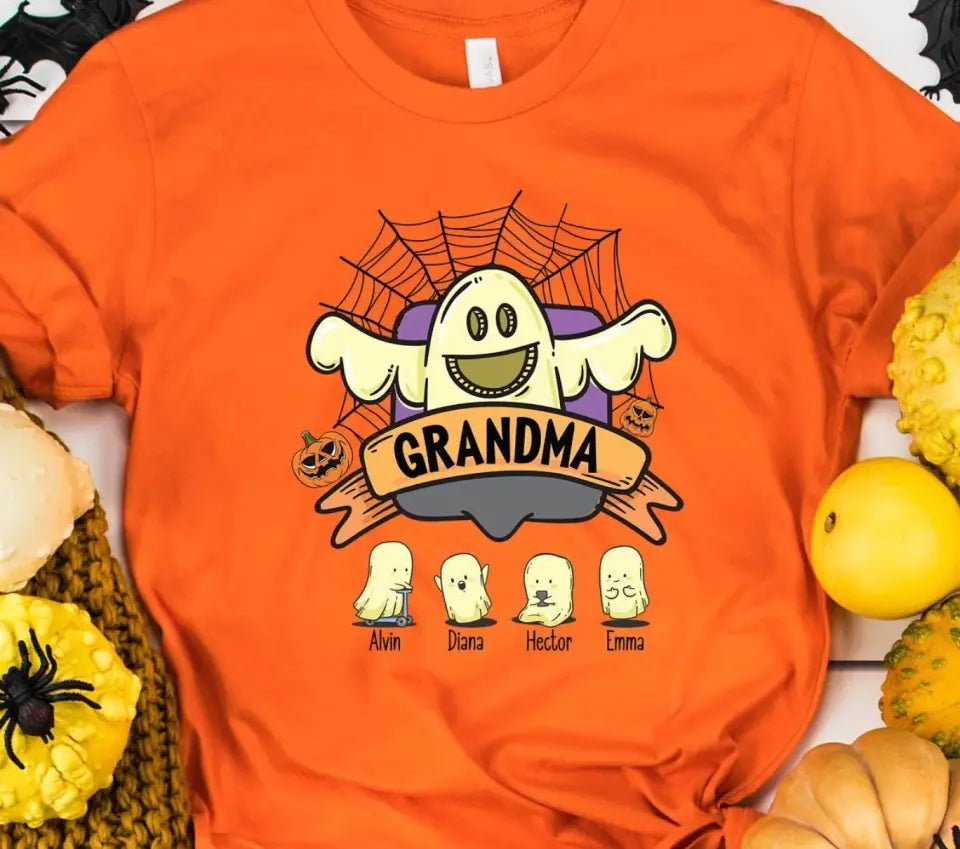 Halloween Gift With Custom Name - Personalize T-Shirt, Gift For Family, Halloween Gift