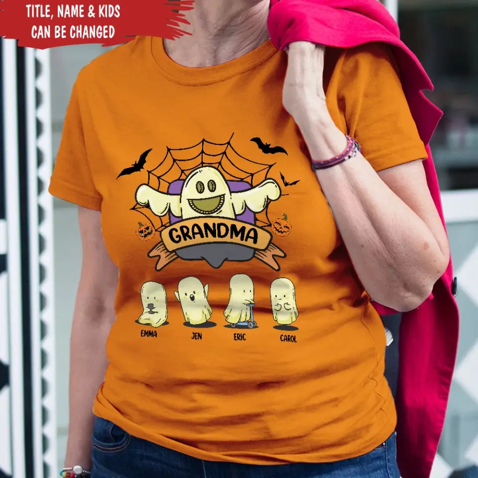 Halloween Gift With Custom Name - Personalize T-Shirt, Gift For Family, Halloween Gift