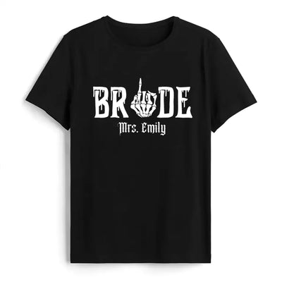 Gothic Bride And Groom Shirt - Personalized T-Shirt, Gift For Couple Halloween