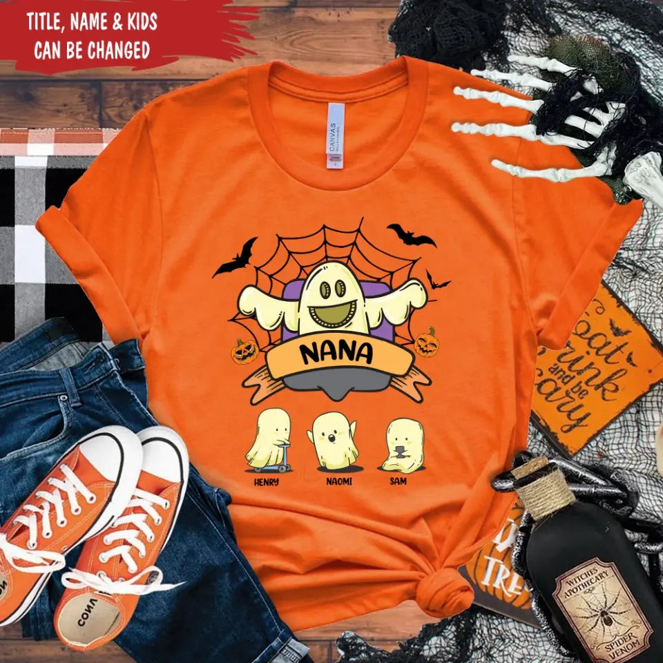Halloween Gift With Custom Name - Personalize T-Shirt, Gift For Family, Halloween Gift