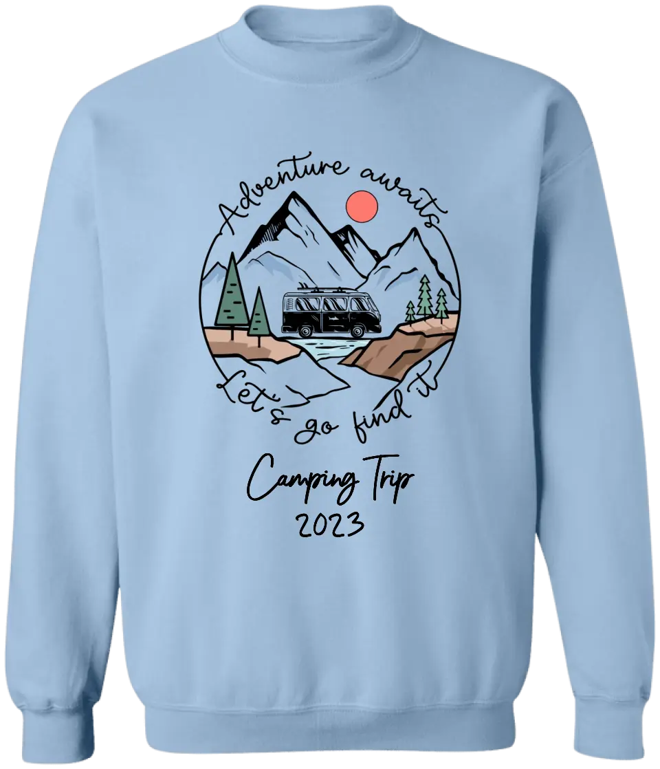 Adventure Awaits - Personalized T-Shirt, Gift For Camping Lovers
