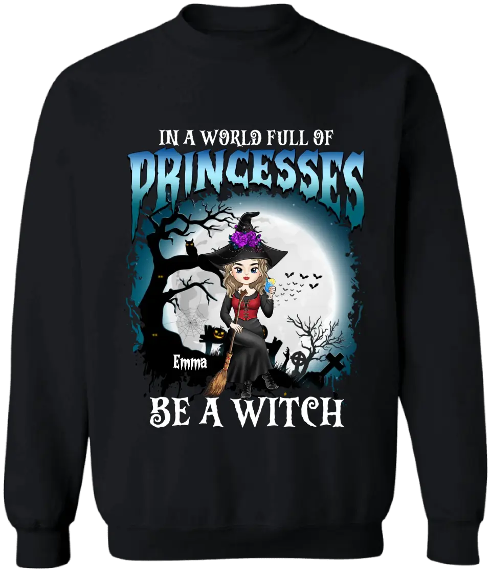 In A World Full Of Princesses - Personalized T-Shirt, Happy Halloween