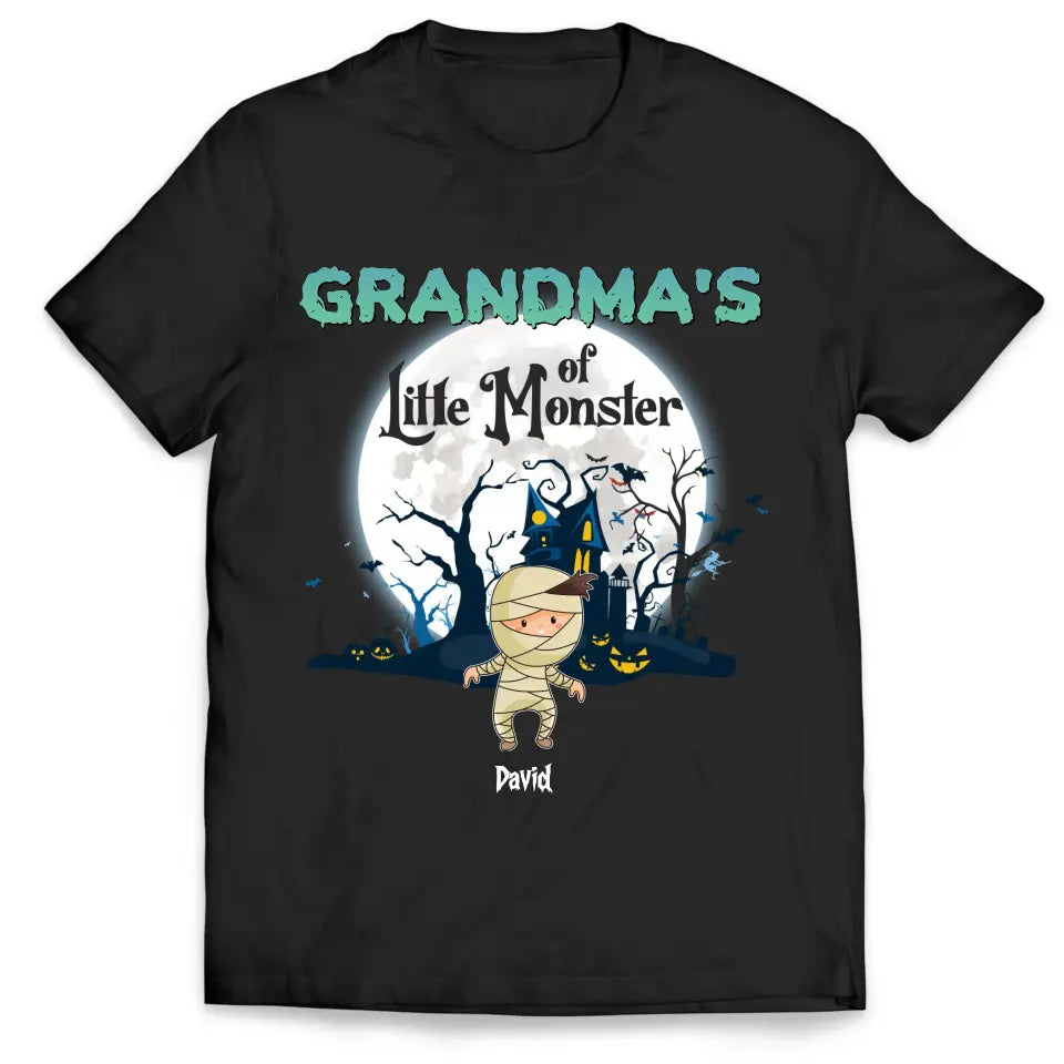 Grandma Of Little Monsters - Personalized T-Shirt, Gift For Halloween