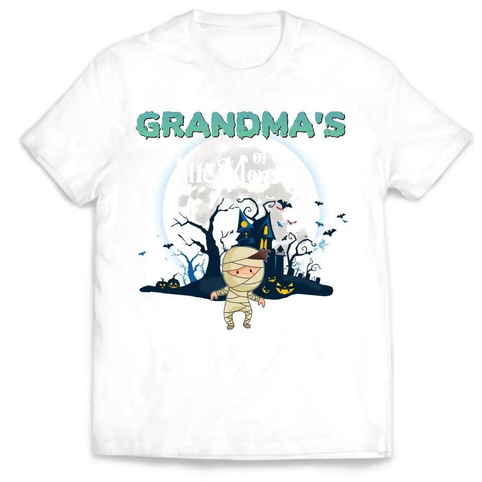 Grandma Of Little Monsters - Personalized T-Shirt, Gift For Halloween