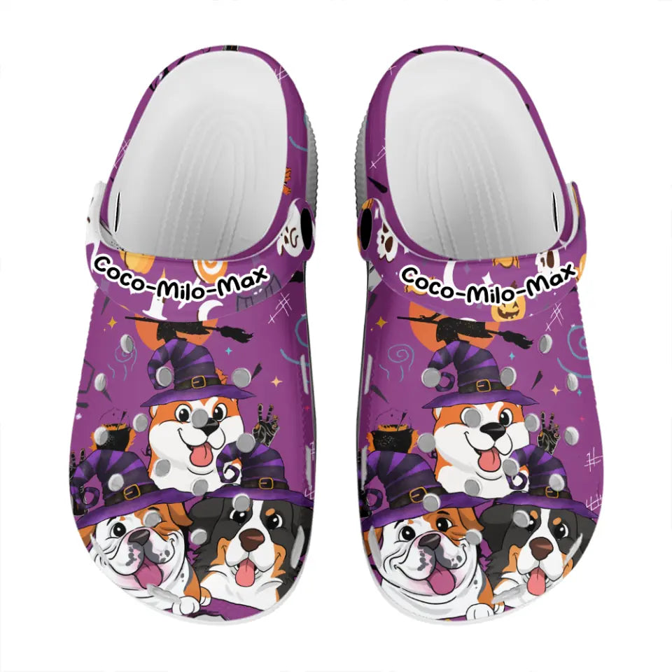Halloween Dog Puppy Pet - Personalized Scrocs, Gift For Dog Lover