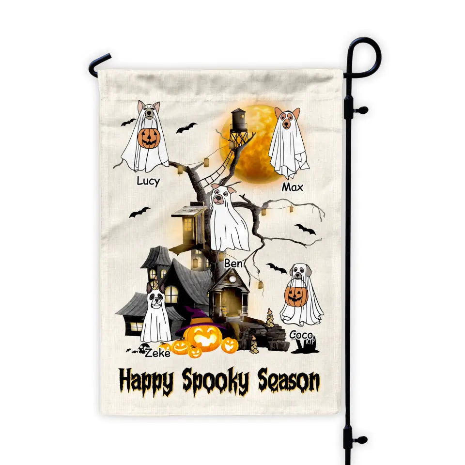 Happy Spooky Season - Personalized Garden Flag, Gift For Halloween