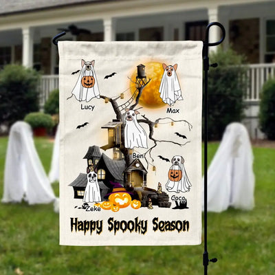 Happy Spooky Season - Personalized Garden Flag, Gift For Halloween