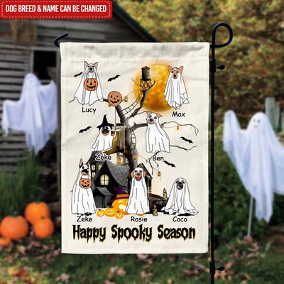 Happy Spooky Season - Personalized Garden Flag, Gift For Halloween