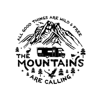 All Good Things Are Wild And Free - Personalized Decal, Gift For Camping Lovers