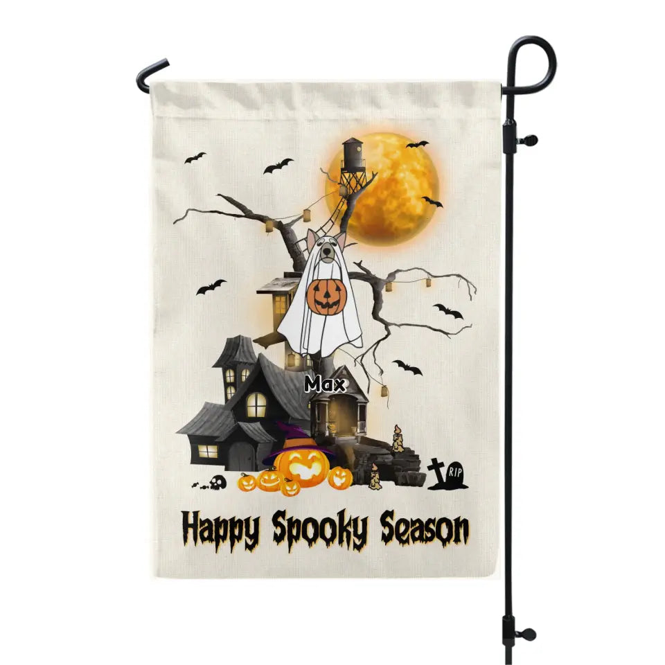 Happy Spooky Season - Personalized Garden Flag, Gift For Halloween