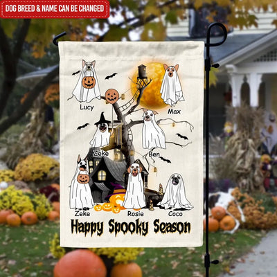 Happy Spooky Season - Personalized Garden Flag, Gift For Halloween