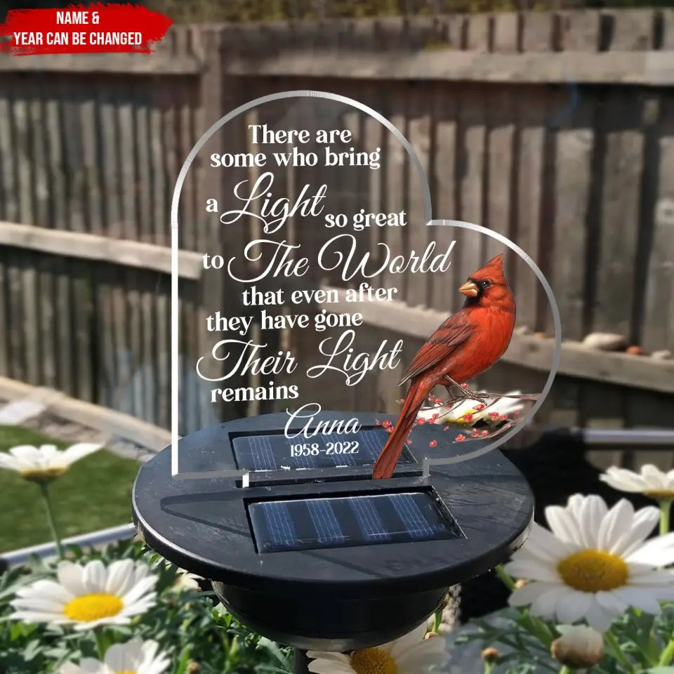 There Are Some Who Bring A Light - Personalized Solar Light