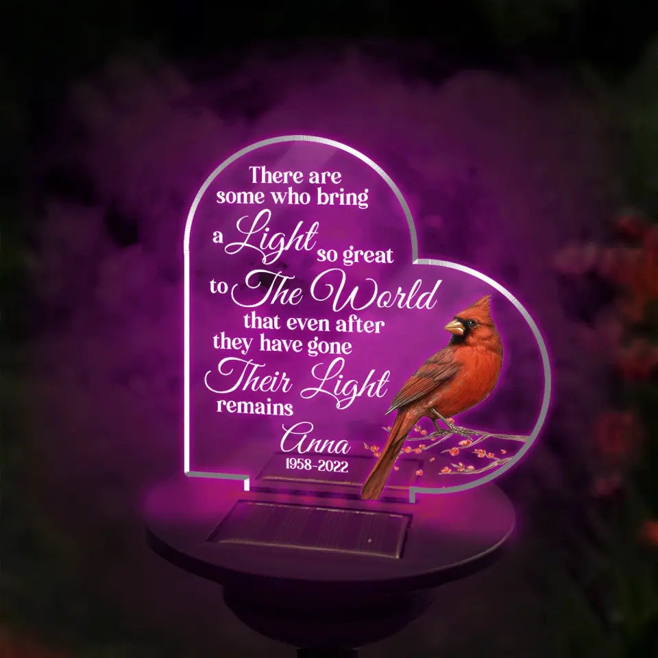 There Are Some Who Bring A Light - Personalized Solar Light