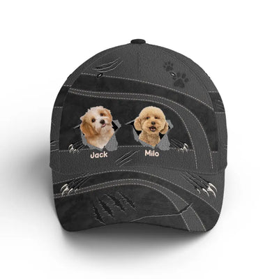 Custom Dog Photo I Love My Dog - Personalized Classic Cap, Gift For Dog Lovers