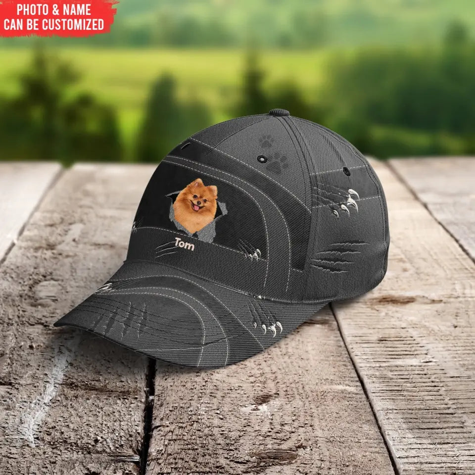 Custom Dog Photo I Love My Dog - Personalized Classic Cap, Gift For Dog Lovers